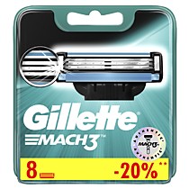 Сменные кассеты Gillette Mach3, 8 шт