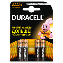 Батарейки DURACELL AAA LR03 MN2400, 4 шт