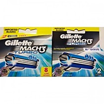 Сменные кассеты Gillette Mach3 Turbo, 8+2 шт