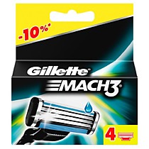 Сменные кассеты Gillette Mach3, 4 шт