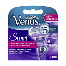Сменные кассеты Gillette Venus &amp; Swirl, 4 шт