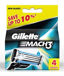 Сменные кассеты Gillette Mach3, 4 шт