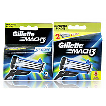 Сменные кассеты Gillette Mach3, 8+2 шт