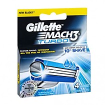 Сменные кассеты Gillette Mach3 Turbo, 4 шт