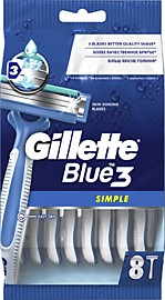 Бритвенный станок Gillette Blue3 Simple, 8 шт