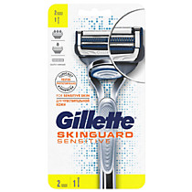 Бритвенный станок Gillette Skinguard Sensitive 2 кассеты