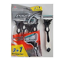 Бритвенный станок DORCO PACE 6, 4 шт