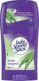 Дезодорант-антиперспирант Lady Speed Stick Алоэ защита 45г