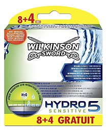 Сменные кассеты Wilkinson Sword Quattro Hydro 5 Sensitive, 12 шт