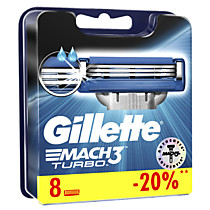 Сменные кассеты Gillette Mach3 Turbo, 8 шт