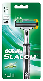 Бритвенный станок Gillette Slalom Green 1 кассета